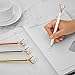 Bememo 4 Pieces Big Crystal Diamond Pen Metal Ballpoint Pen Black Ink and 4 Pieces Ballpoint Pen Refills