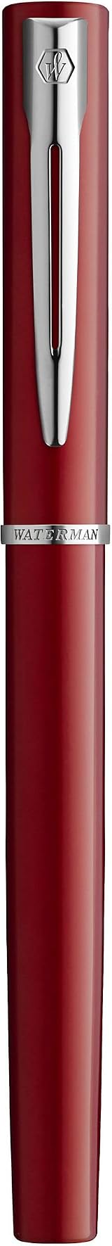 Waterman Allure Red Lacquer Fountain Pen Fine Nib Blue Ink Gift Box view 2