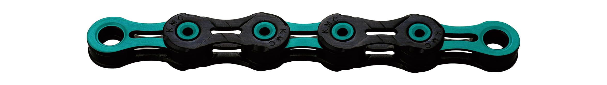 KMC Unisex's Black/Celeste DLC 11 Chain, 1/2” x 11/128”