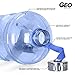 Geo Sports Bottles GEO 1 Gallon (128oz) BPA Free Reusable Leak-Proof Drinking Water Bottle w/48mm Stainless Steel (Dark Blue)