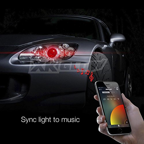 H7 2in1 LED Headlight Bulb Kit - XKchrome Smartphone App-enabled Bluetooth RGB Devil Eye + LED Headlight Conversion