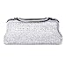 ECOSUSI Ladies Clutches Purses Crystal Rhinestone Party Evening Bags Silver