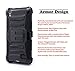Huawei Pronto LTE case, Huawei SnapTo case, Nagebee - Huawei Pronto LTE, Huawei SnapTo H891L G620 Heavy Duty Hybrid Armor Dual Layer Rhino Kickstand Belt Clip Holster Combo Rugged Case for Huawei Pronto LTE, Huawei SnapTo H891L G620 (Holster Combo Black)