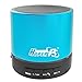 HyperPS Wireless Bluetooth Speaker with Micro SD Card / USB Thumb Drive Slot and Microphone, Metallic Blue