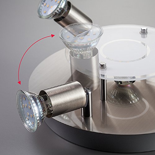 B.K.Licht I Plafondspots I met 4 lichts I GU10 fitting I draaibare spots I opbouwspots I incl. 4x GU10 I 3.000K I 250Lm… - Afbeelding 4