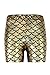 Alaroo High Stretch Fish Scale Mermaid Leggings for Women Golden S