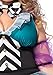 Leg Avenue Women's Plus-Size 4 Piece Manic Mad Hatter, Black/Blue, 1X/2X