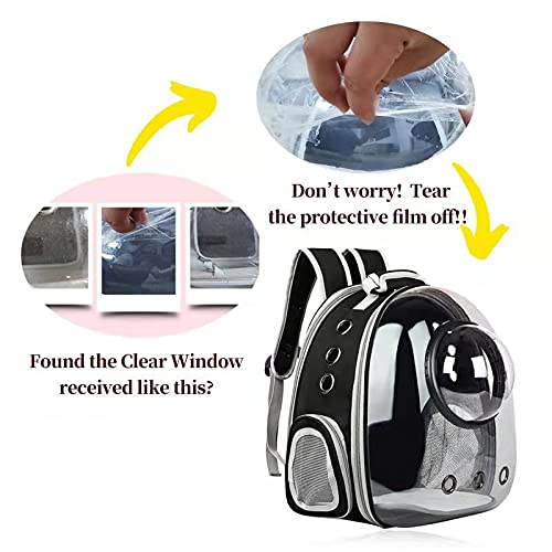 AJY Pet Clear Cat Backpack Carrier Bubble Breathable Foldable Pet
