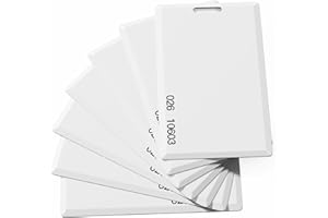 BABIQT 10 Pack 26 Bit Proximity Clamshell Weigand Prox Swipe Cards Key Card Compatable with ISOProx 1386 1326 H10301 Format Readers and Systems, Works with Most Access Control Systems