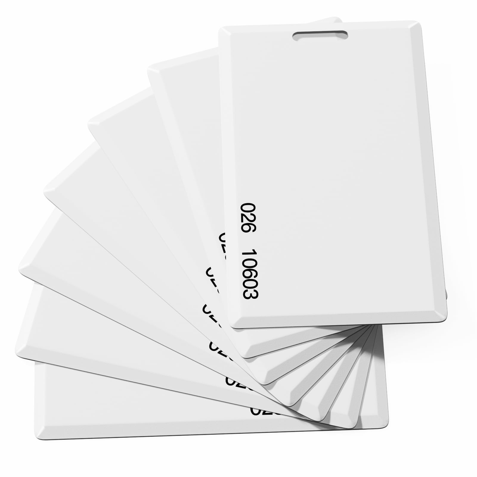 Photo 1 of 10 Pack 26 Bit Proximity Clamshell Weigand Prox Swipe Cards Key Card Compatable with ISOProx 1386 1326 H10301 Format Readers and Systems, Works with Most Access Control Systems