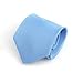 Stylefad Men's Solid Plaid Wide Neck Tie Set Hanky Cufflink Light Sky Blue