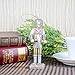 Womdee Christmas Nutcracker Ornaments Set, Wooden Nutcracker Figures Soldier Puppet Toy for Christmas Themed Party Outdoor Yard Tree Hanging Decorations, 12CM