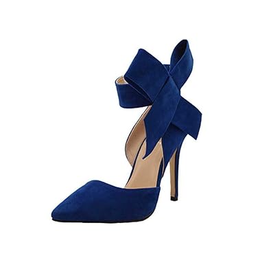 Dorical Damen Pumps Plateau Stiletto/Sommer Wildleder Sandaletten Moderne High Heels Sexy Party Hochzeit Schuhe Sandalen Mit 