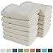 SALBAKOS - Premium Washcloths 12 Pack Set, 100% Turkish Cotton, Highly Absorbent & Quick Dry, Face Towels Wash Cloths for Hotel, Spa & Gym | 13