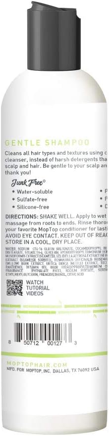 MopTop Natural Bamboo Gentle Shampoo, 237 ml, 226.8 g (Pack of 1) - Image 3