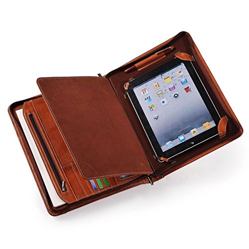 Leather Portfolio Business Executive iPad Portfolio Case Folder With