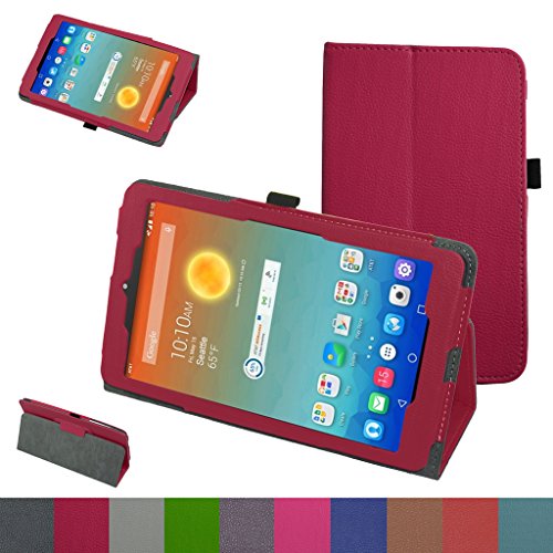 AT&T Trek HD Case,Mama Mouth PU Leather Folio 2-folding Stand Cover with Stylus Holder for 8