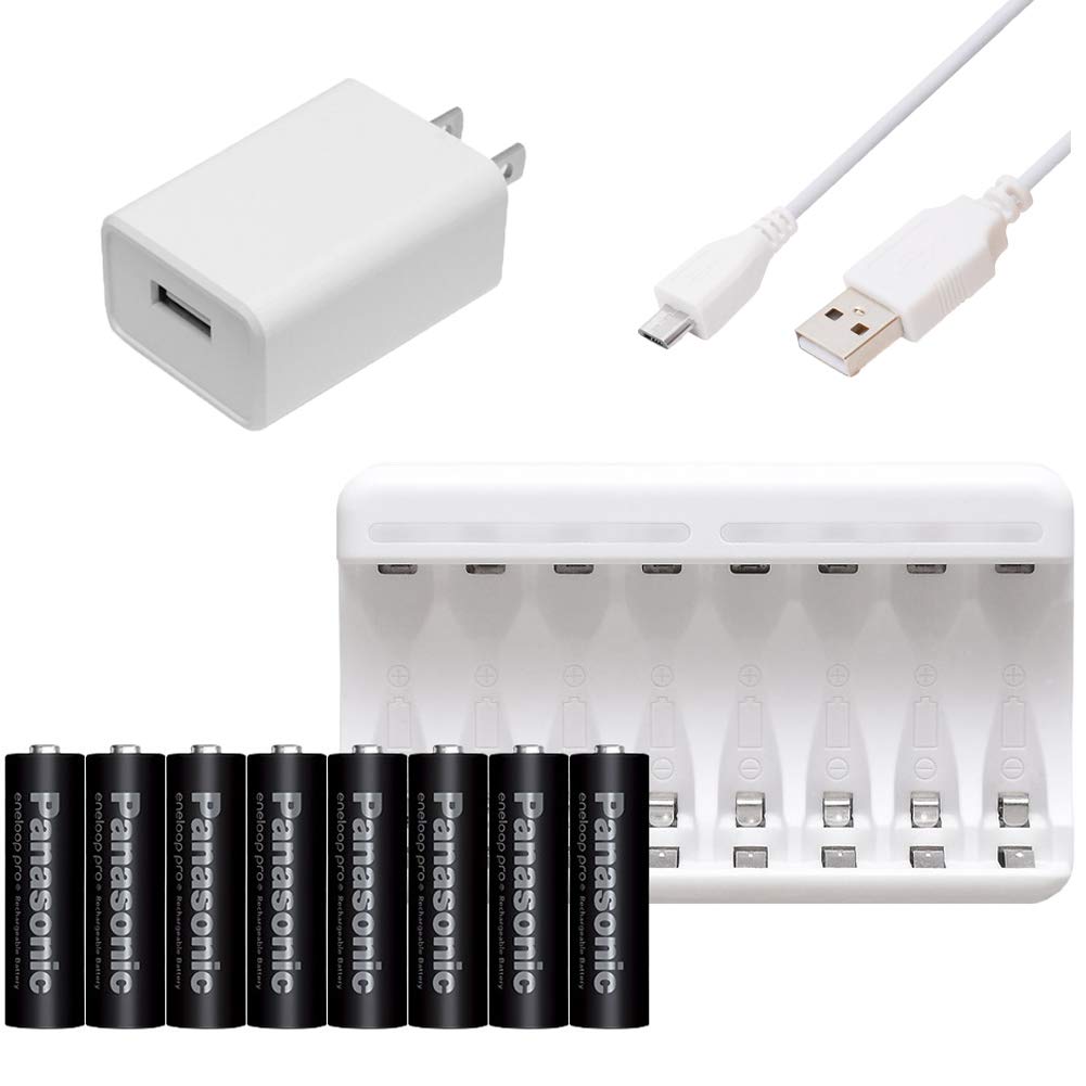 【 Pool 】8本用 USB 充電器 ＆ エネループプロ 単3×8本 セット (単3電池) の商品画像