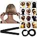 FUNOC Hair Styling Donut Former Foam French Twist Magic DIY Tool Bun Maker