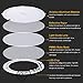 B-right 18W 8-inch Ultra-Thin Round LED Panel Light, 1400lm, 140W Incandescent Equivalent, 4000K Neutral White, LED Recessed Ceiling Lights for Home, Office, Commercial Lighting