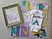 TRENDY Theme-Baby Shower DIY Onesie Making Kit- GIRL THEME FABRICS- (25 Fabric Appliqués & 8x10 Black Applique for Lettering)