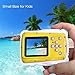 Powpro Kfun PP-J52 Underwater Action Camera Waterproof Dustproof Kids Camera Camcorder 5M Pixels (Yellow)