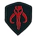 LiZMS - Hook and Loop Fasteners Tactical Patch / STAR WARS / Mandalorian Bantha / Skull Mercenary / 3 x 2.45 inches