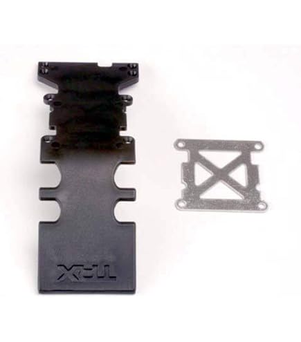 Traxxas 4938 Hintere Skidplate Grau Für T-Maxx 3.3 – Robuste Kunststoff-Schutzplatte Mit Edelstahl