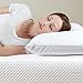 Classic Brands Caress Ventilated Plush Latex Foam Pillow with Velour Cover for Sleeping, King