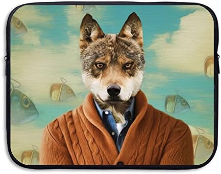 Mr.Wolf Laptop Sleeve Bag Water-resistant Neoprene Notebook Computer Case Carrying Bag