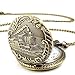 Train Copper Dangle Pendant Quartz Pocket Watch