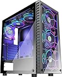 MUSETEX 6pcs 120mm ARGB Fans Pre-Installed, ATX