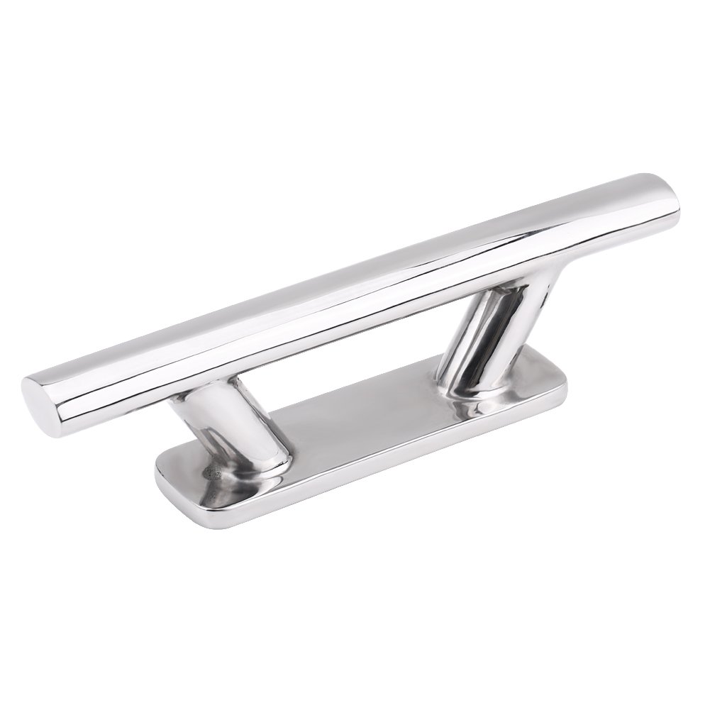 Keenso Boat Cleat, 8inch Stainless Steel Heavy Duty Boat Mooring Dock Deck Rope Cleat for Marine Yacht Boat/Yacht Spare Parts