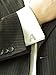 Salutto Men's Letter A Cufflinks 1 Pair with Gift Box (A)