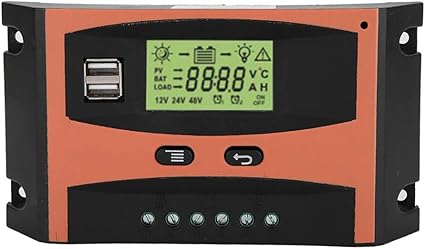 MPPT Panel Solar Regulador 12V / 24V MPPT Controlador de carga solar Pantalla LCD Controlador de batería automático(40A)