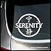 Serenity with Chinese characters SMALL Vinyl Decal | Firefly Serenity Browncoats Malcolm Reynolds Reavers Jayne Cobb SHINY River Tam Misbehave | Cars Trucks Laptops Cups Tumblers Mugs | Made in USA