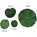 Lightingsky Artificial Floating Foam Lotus Leaves Artificial Foliage Pond Decor (18cm+15cm+10cm, Pack of 6)