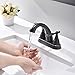 VESLA HOME Commercial Modern 2 Handle Oil Rubbed Bronze Vessel Vanity Bathroom Faucet,Bathroom sink Faucets