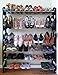 OxGord 50-Pair Shoe Rack Storage Organizer, 10-Tier High Quality Portable Wardrobe Closet Bench Tower Stackable, Adjustable Shelf - Strong Sturdy Space Saver Wont Weaken or Collapse - Black