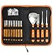 Pumpkin Carving Kit - 12 Piece Heavy Duty Stainless Steel pumpkin carving tools , Easily Carve Sculpt Halloween Jack-O-Lanterns, Carving Tools Make Great Spooky Décor