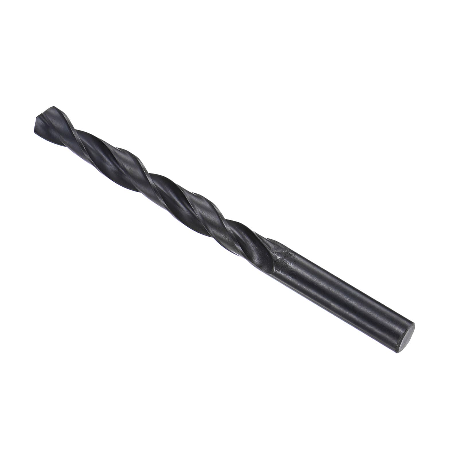 CoCud 6542 High Speed Steel Twist Drill Bits, 9.6mm Diameter 125mm Length, Black Oxide Straight Twist Jobber Drill Bit - (Applications: for Metal Woodwork Plastic Aluminum)