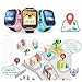 Kids Waterproof GPS Smart Watch, Laxcido 4G Children Video Phone Call Real-time Tracking Camera SOS Alarm Geo-Fence Touch Screen Monitoring Health Steps Flashlight Anti-Lost GPS Tracker Watch (Blue)