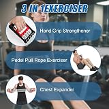 COVVY 3 in 1 Tummy Trimmer Hand Gripper Chest Expander Fitness Tool view 2