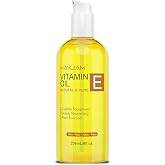 MAYJAM Vitamin E Oil for Skin, Face, Body, Hair, Nail Care, Body Oils 8 Oz | Vitamine oil Cold Pressed for Scars Hair, Scalp Bath, Tocopherol to Repair Damaged Skin, Moisturizing &amp; Nourishing Dry Skin