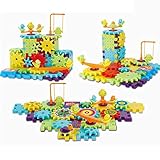 Bifast Kids 81 PCS Electric Building Blocks Set,Rotating Gear Electric Building Blocks Set Educational Toy for Boys and Girls Ages 3 and up