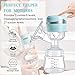 PiAEK Portable Electric Breastfeeding Pumps Convenient Milk Breast Pump with Touch Screen Rechargeable Battery 3 Modes Massage 9 Suction Level
