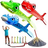 Motoworx Dinosaur Toy Rocket Launcher for Kids - 6