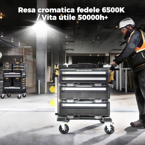VistaNovaX Outdoor LED Spotlight 150W Industrial 16500LM 6500K Day Light IP66 Waterproof, Efficient Thermal Dissipation, Saving 85% Outdoor LED Spotlights for Courts/Warehouses/Garages (2 Pieces)