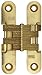 Hinge, Invisible, Satin Brass, 3 3/4 in