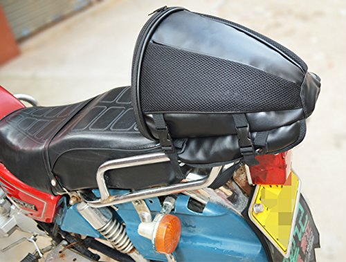 Motorcycle Rear Seat Bag Multifunction Saddle Bag Universal Moto Tank Bag Racing Oil Tank PU Leather Storage Tail Bags - Thumbnail 6